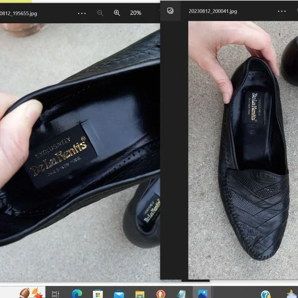 Vintage Leather & Lizard Chevron Loafer/Driving Shoe Size 9